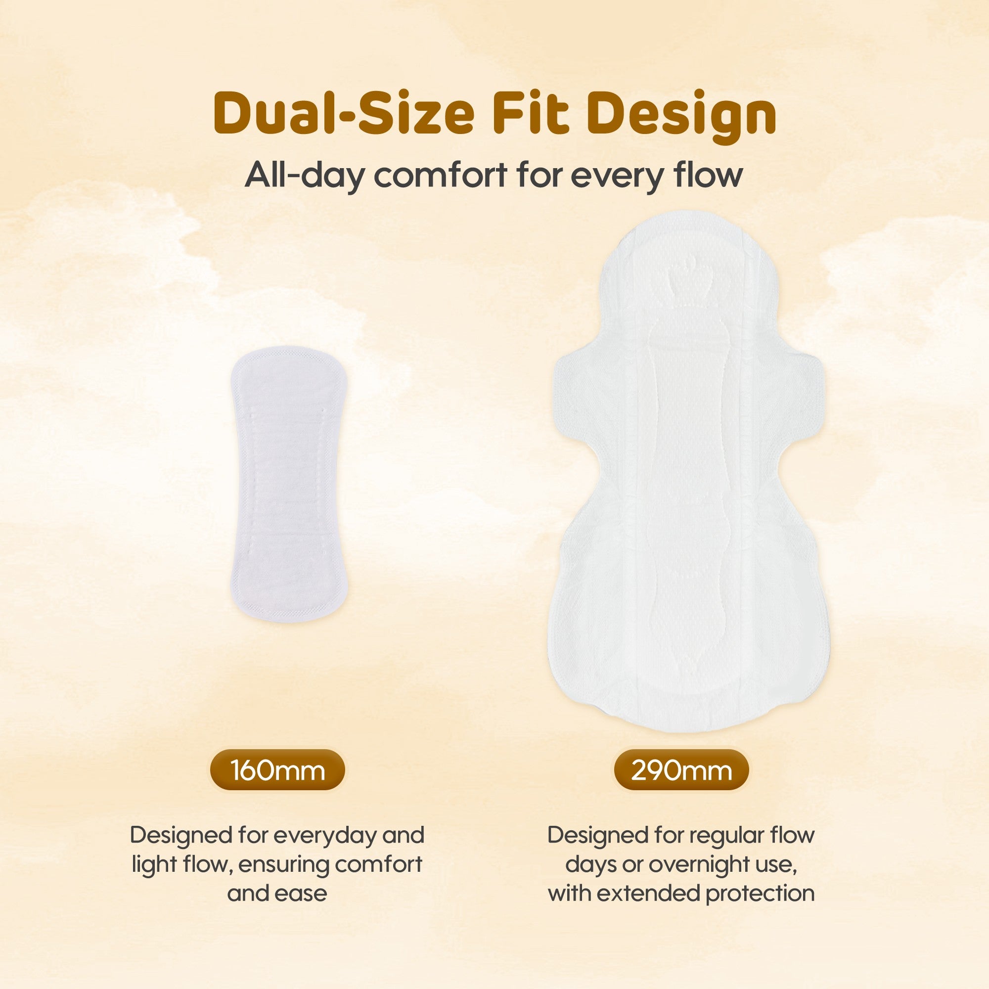 Comfy Ultra Soft Sanitary Napkin 10+2 Pads(Yellow)