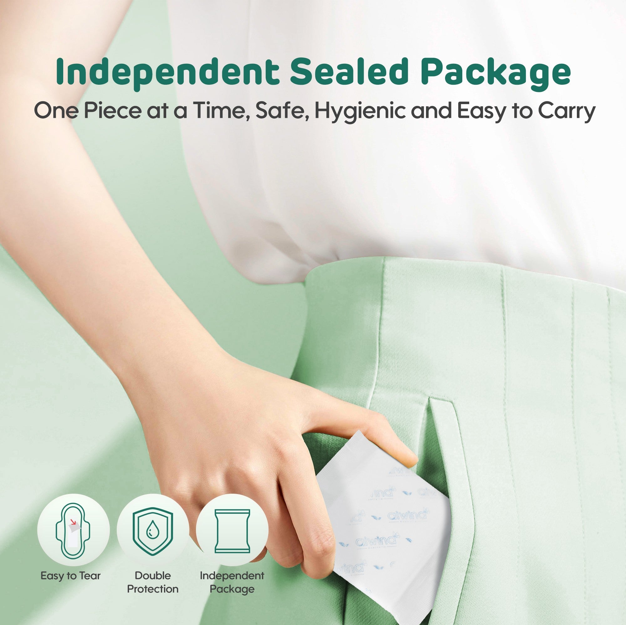 Comfy Ultra Soft Sanitary Napkin 10+2 Pads(Green)