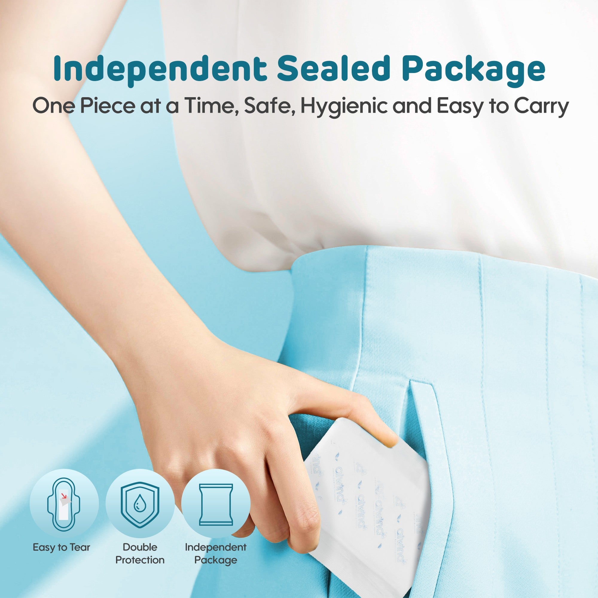 Comfy Ultra Soft Sanitary Napkin 10+2 Pads(Blue)